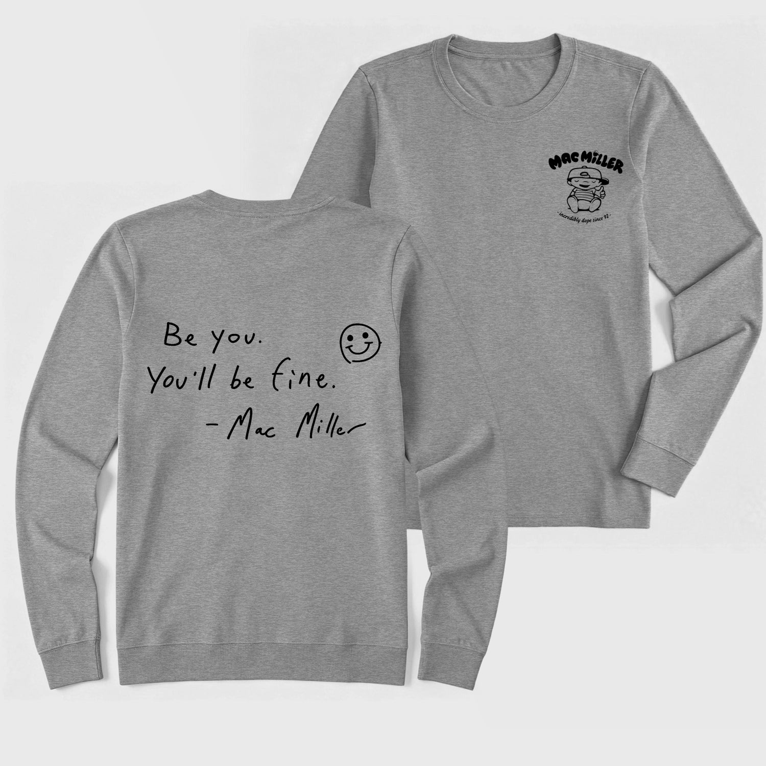 Mac Mi1ler Quote Vintage Hip Hop Rap Long Sleeve T-Shirt