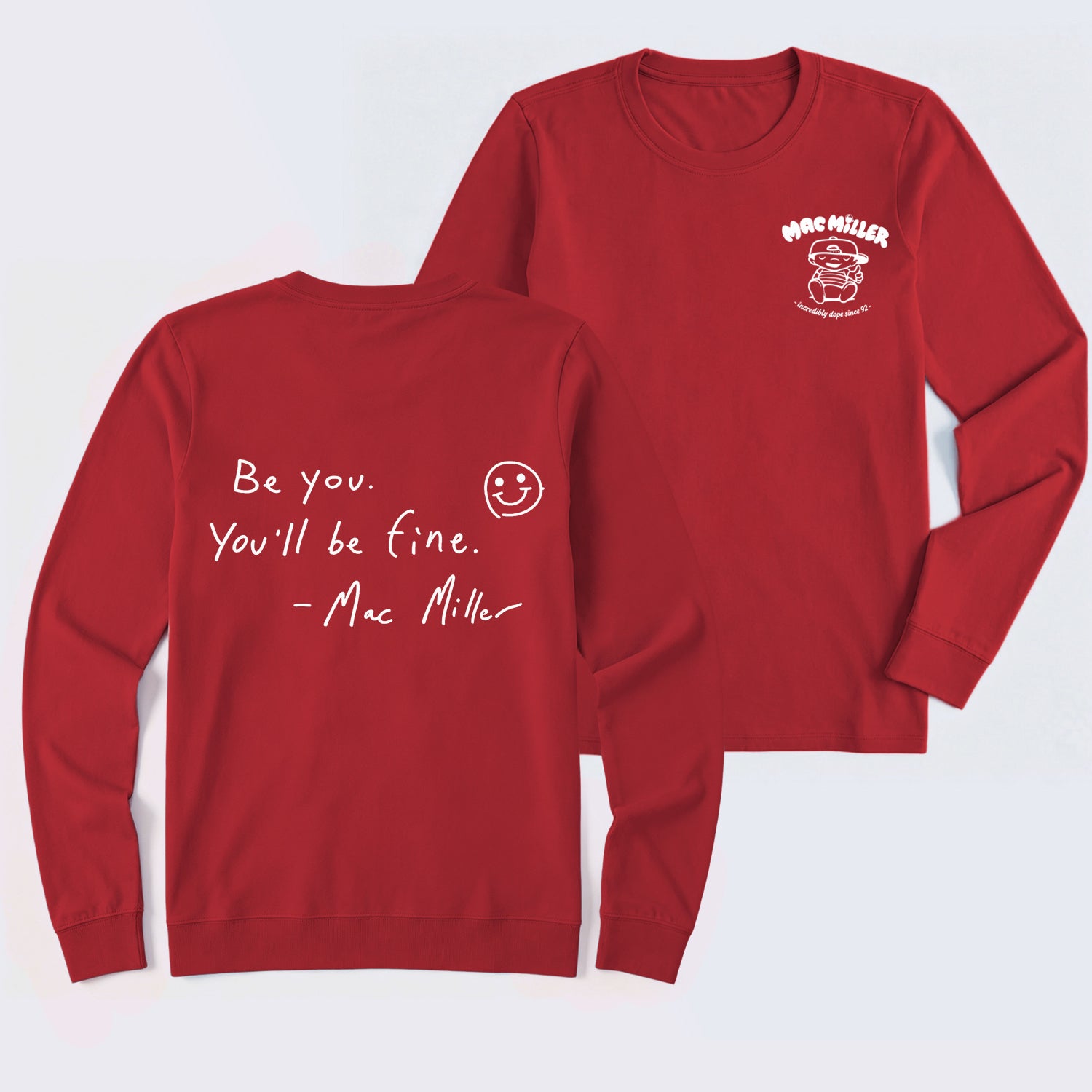 Mac Mi1ler Quote Vintage Hip Hop Rap Long Sleeve T-Shirt