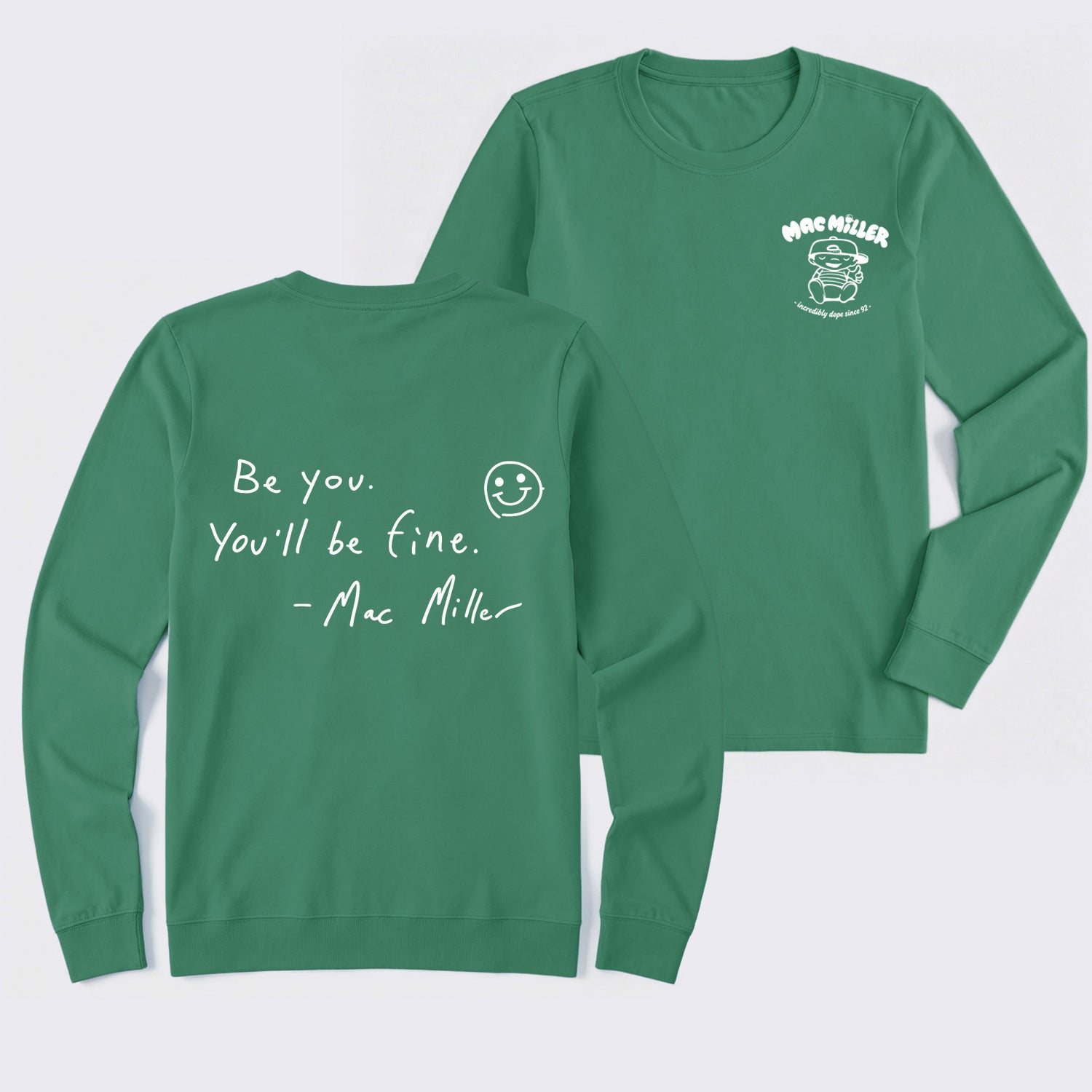 Mac Mi1ler Quote Vintage Hip Hop Rap Long Sleeve T-Shirt