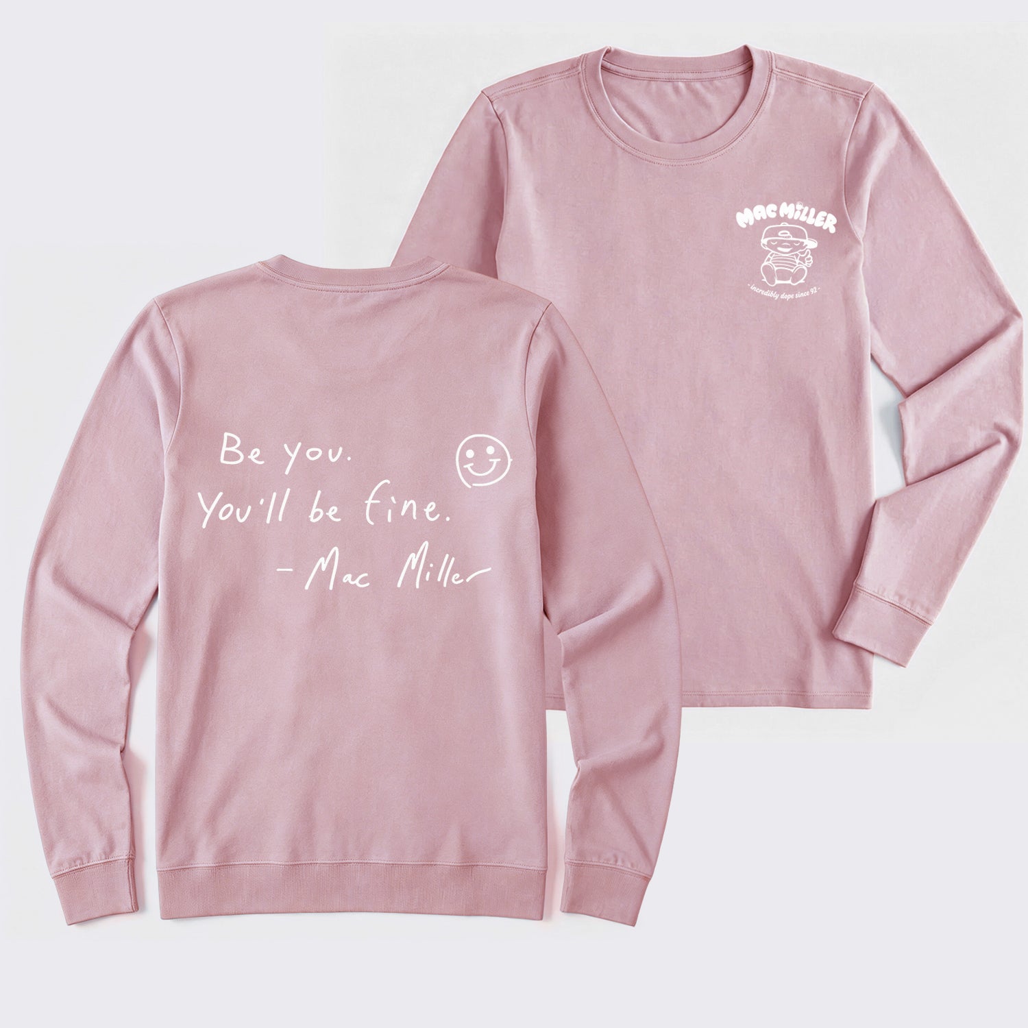 Mac Mi1ler Quote Vintage Hip Hop Rap Long Sleeve T-Shirt
