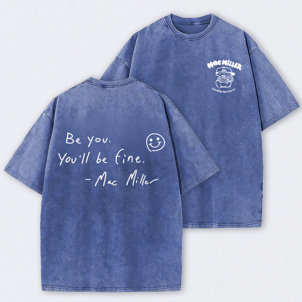Mac Mi1ler Quote Vintage Hip Hop Rap Washed T-Shirt
