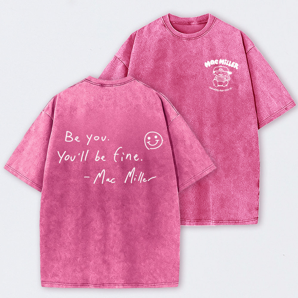 Mac Mi1ler Quote Vintage Hip Hop Rap Washed T-Shirt
