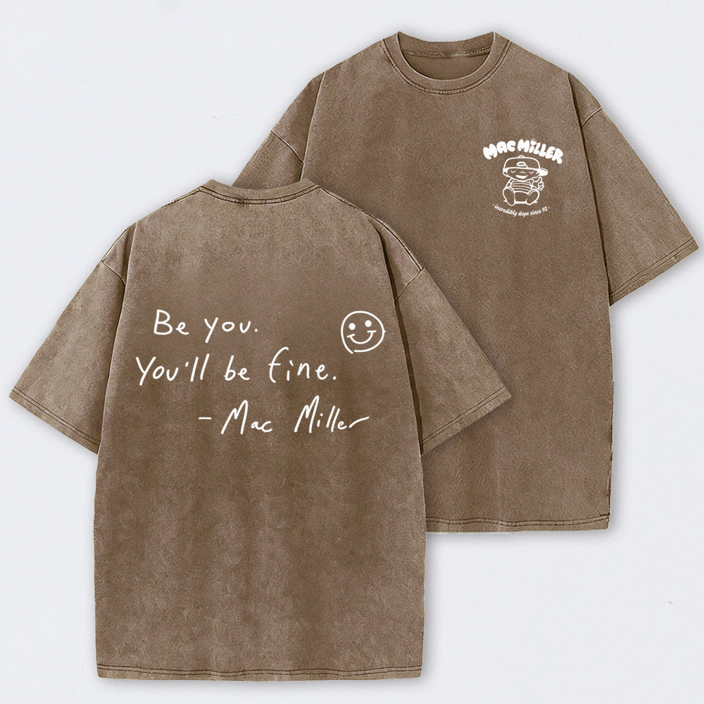 Mac Mi1ler Quote Vintage Hip Hop Rap Washed T-Shirt