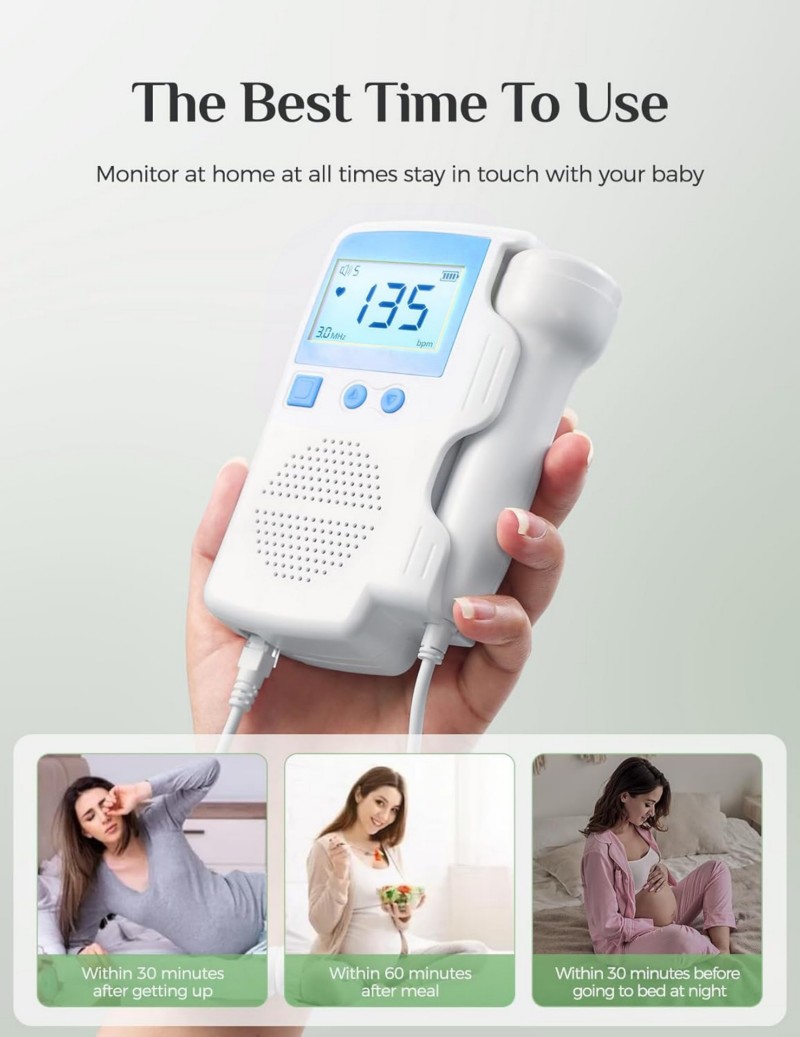 Isupdoppler Fetal Doppler use at home.