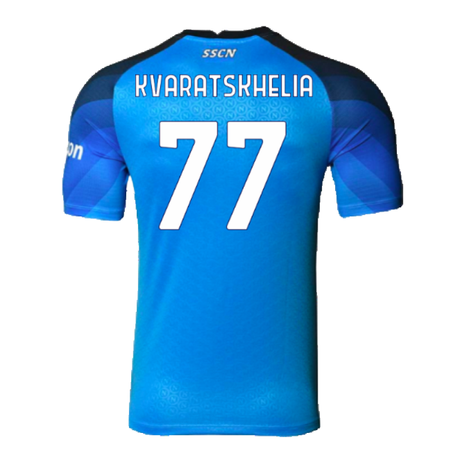 2022-2023 Napoli Home Authentic Shirt (Kvaratskhelia 77)-Football Jersey Hub