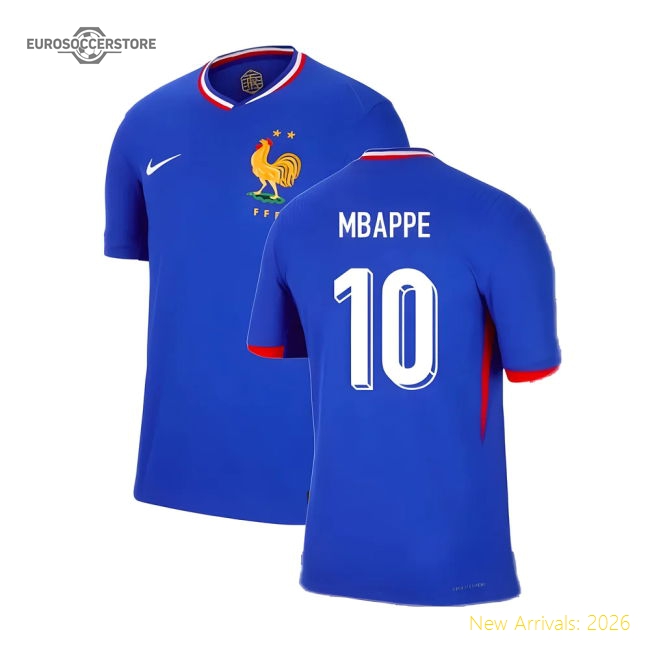 2024-2025 France Dri-FIT ADV Match Home Shirt (Mbappe 10)-ly44