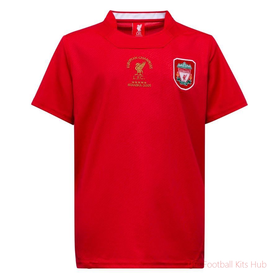 Liverpool Home Shirt Istanbul 2005 Kids-UniFootball Store