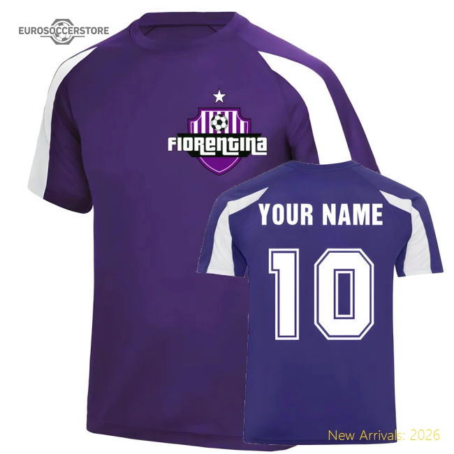 Your Name Fiorentina Sports Training Jersey (Purple)-ly44