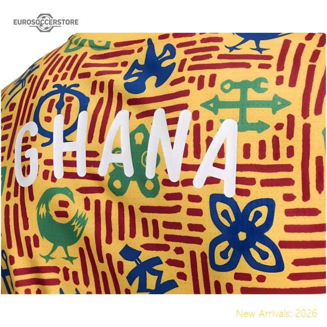 2024-2025 Ghana Pre-Match SS Jersey (Yellow)-BuySoccerJersey Hub