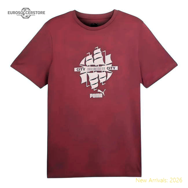 2024-2025 Man City ftblCulture Tee (Dusty Orchid) (De Bruyne 17)-Football Jersey Hub