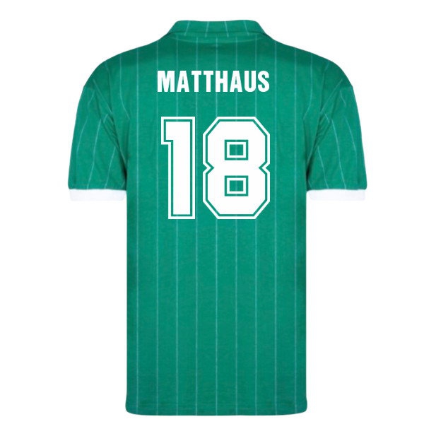[BSJ] West Germany Retro Shirt Away Uniform 1982 (Matthaus 18) Jersey