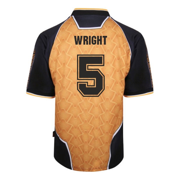 [BSJ] Wolverhampton Wanderers Shirt Home Uniform 1996 (Wright 5) Jersey