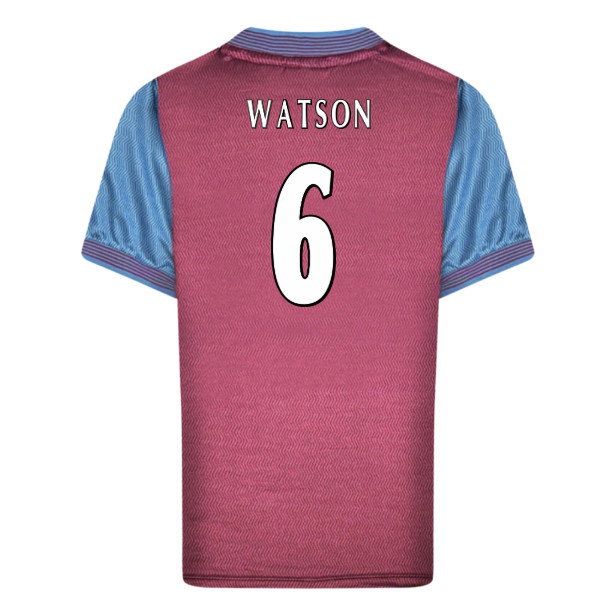 1998 Aston Villa Home Retro Shirt (Watson 6) Jersey