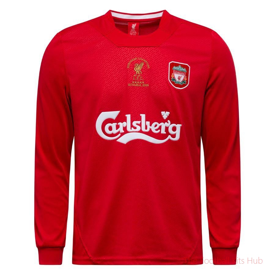 Liverpool Home Shirt Istanbul 2005 Long Sleeves-UniFootball Store