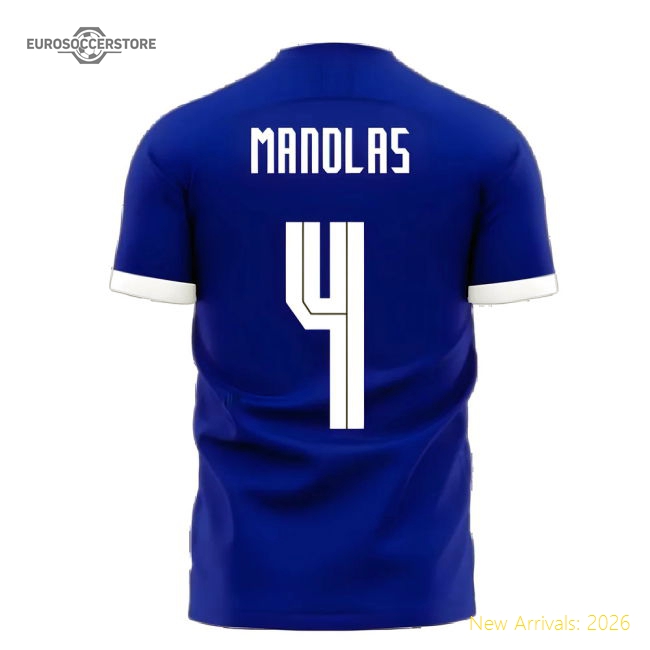 Greece 2025-2026 Away Concept Football Kit (Libero) (MANOLAS 4) Jersey