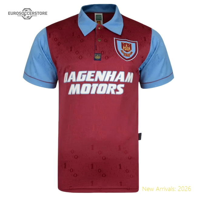 West Ham 1995-1996 Home Retro Shirt (Your Name)-Football Jersey Hub