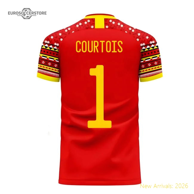 Belgium 2025-2026 Home Concept Football Kit (Libero) (COURTOIS 1)-Football Jersey Hub