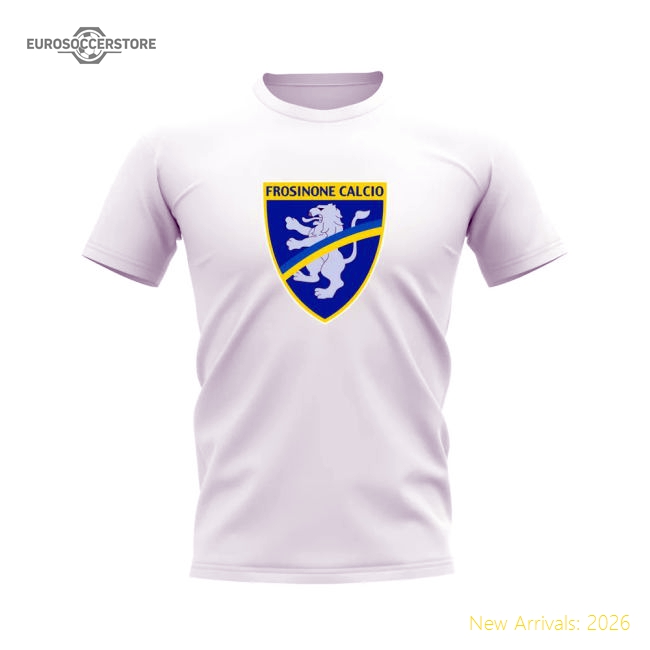 Frosinone Badge T-shirt (White)-Football Jersey Hub