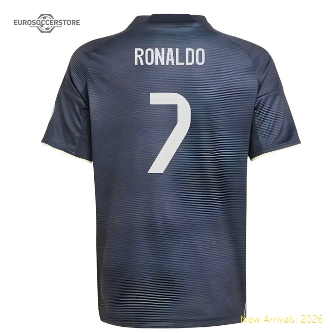 2025-2026 Real Madrid Away Shirt (Kids) (Ronaldo 7)-BuySoccerJersey Hub