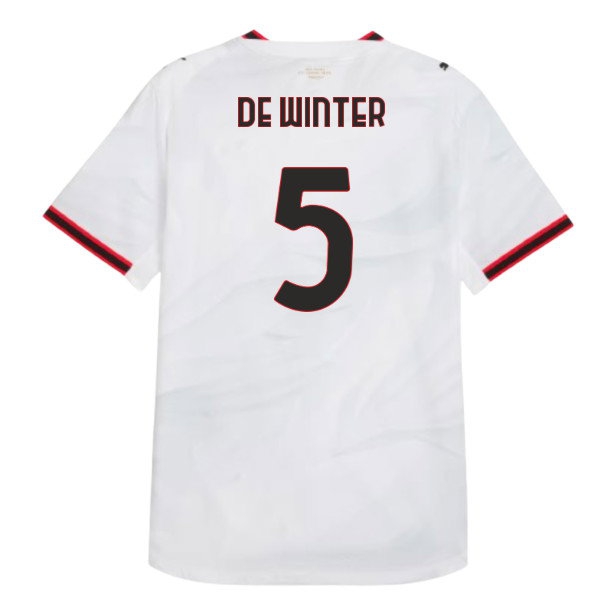 2026-2027 AC Milan Authentic Away Shirt (De Winter 5) Jersey