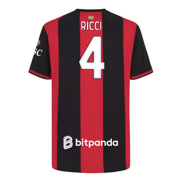 [BSJ] 2026 2027 AC Milan Shirt Home Authentic Uniform (Ricci 4) Jersey