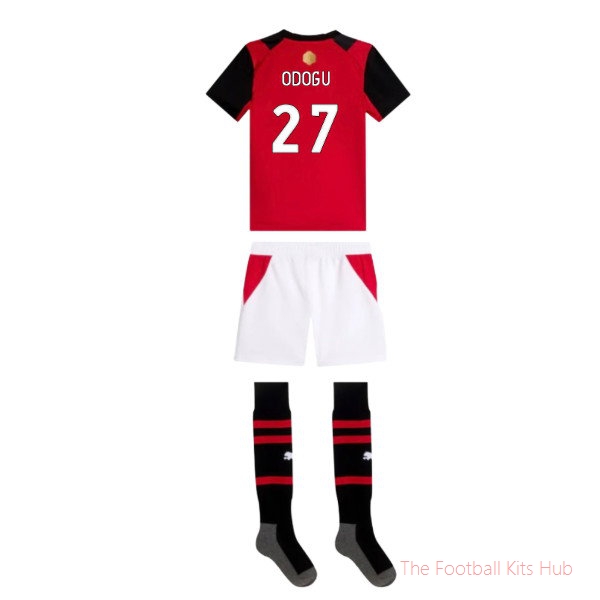 [BSJH] 2026-2027 AC Milan Home Mini Kit Odogu 27 Jersey