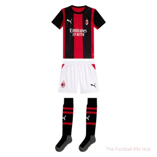 [BSJH] 2026-2027 AC Milan Home Mini Kit Odogu 27 Jersey