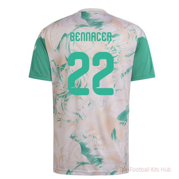 2026/27 Algeria Home Pre-Match Shirt Green Bennacer 22