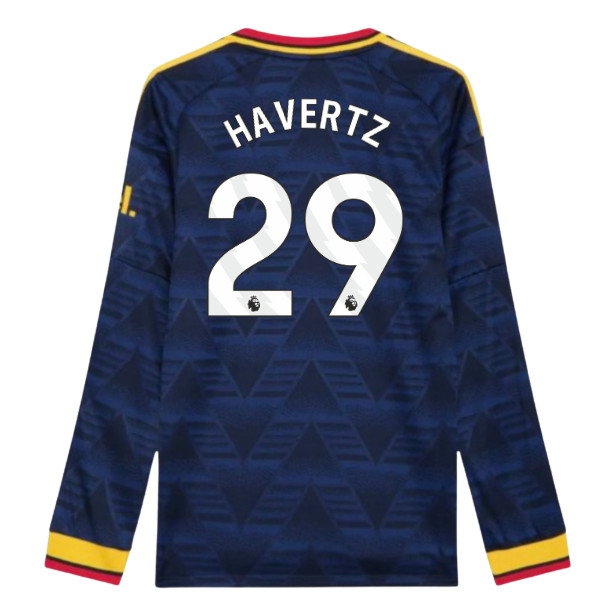 [BSJH] 2026 2027 Arsenal Long Sleeve Shirt Away Authentic Uniform (Havertz 29) Jersey