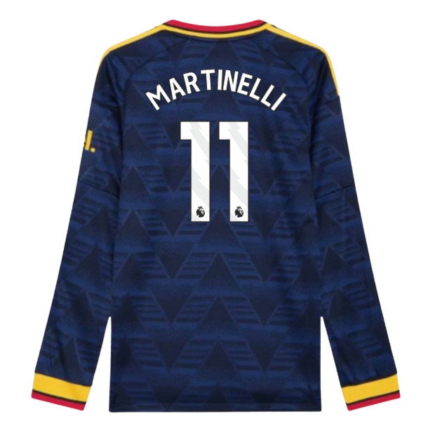 [BSJH] 2026 2027 Arsenal Long Sleeve Shirt Away Authentic Uniform (Martinelli 11) Jersey