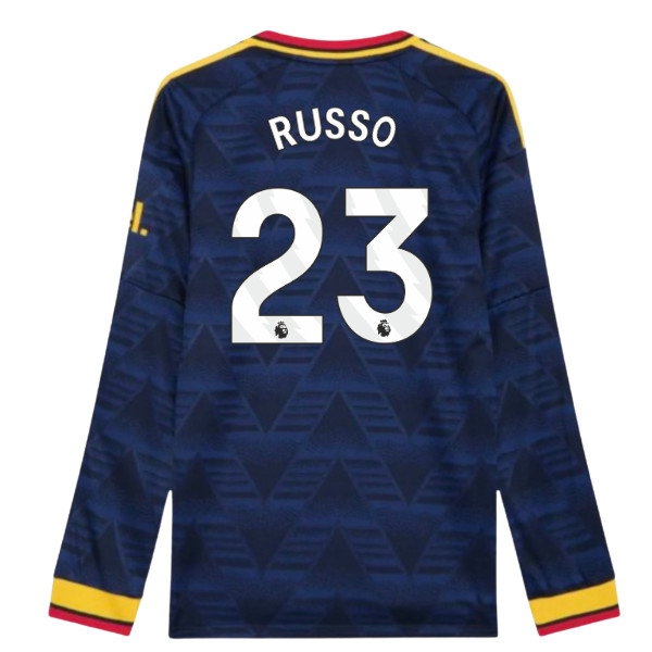 2026-2027 Arsenal Authentic Long Sleeve Away Shirt (Russo 23) Jersey