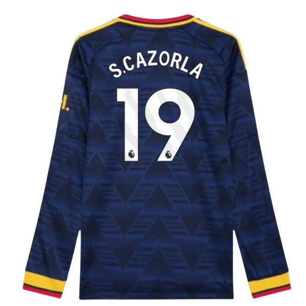 [BSJH] 2026 2027 Arsenal Long Sleeve Shirt Away Authentic Kit (S.Cazorla 19) Jersey