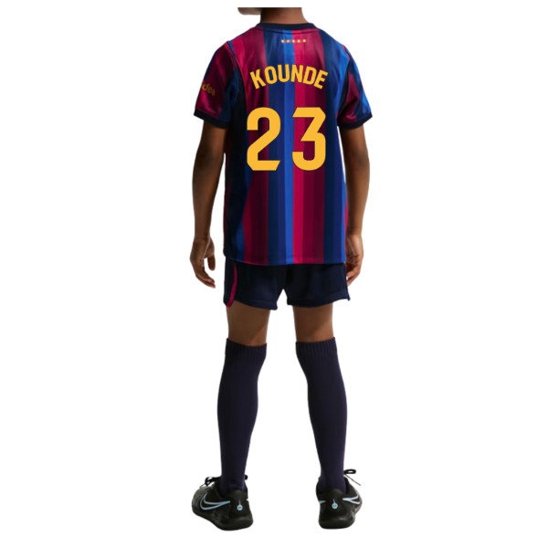[BSJ] 2026 2027 Barcelona Little Mini Kit Home Kids Apparel (Kounde 23) Jersey