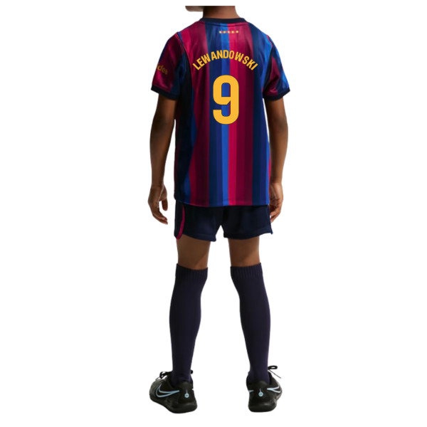 [BSJH] 2026 2027 Barcelona Little Mini Kit Home Kids Apparel (Lewandowski 9) Jersey