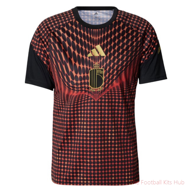 2026/27 Belgium Home Pre-Match Shirt Black-Red E.Hazard 10 - image 2