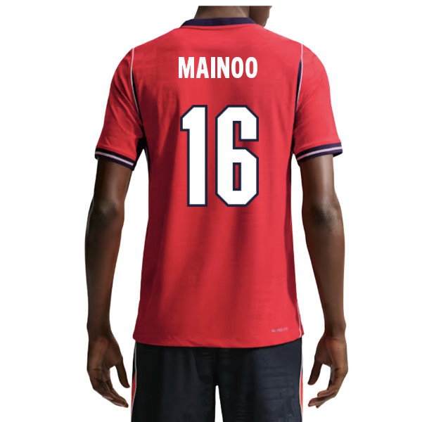 [BSJ] 2026 2027 England Aero Fit Match Shirt Away Authentic Apparel (Mainoo 16) Jersey