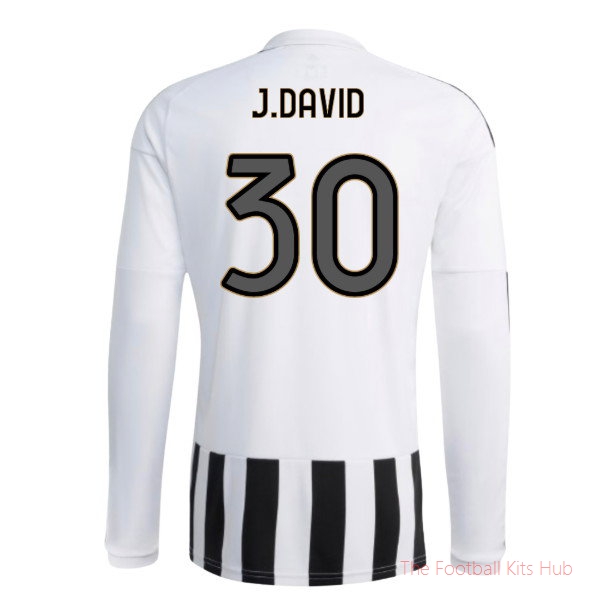2026/27 Juventus Long Sleeve Home Shirt J.David 30