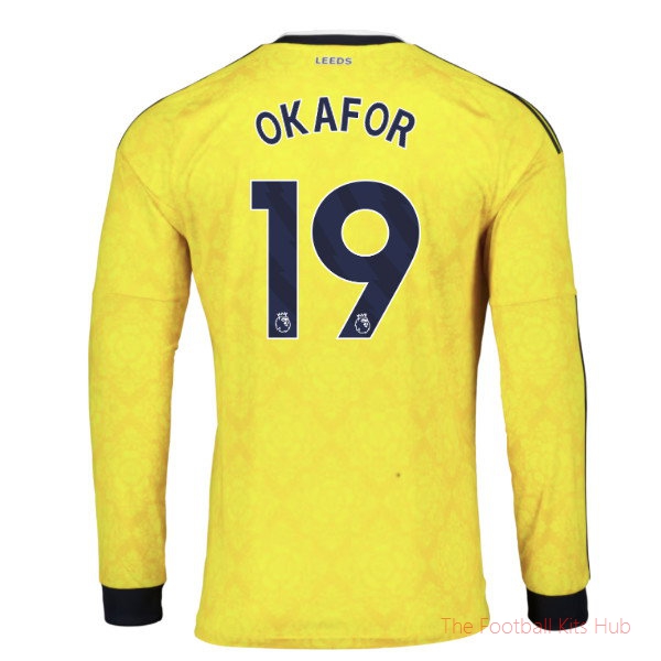 2026/27 Leeds Away Long Sleeve Shirt Okafor 19