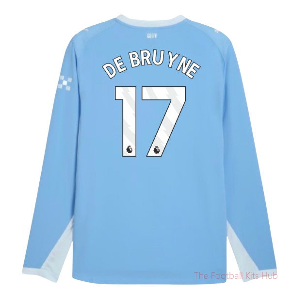 2026/27 Man City Authentic Long Sleeve Home Shirt De Bruyne 17