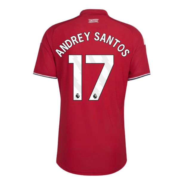 [BSJ] 2026 2027 Man Utd Shirt Santos Home Authentic Apparel (Andrey 17) Jersey