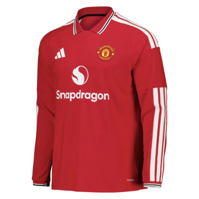 [BSJ] 2026 2027 Man Utd Long Sleeve Shirt Home Authentic Apparel (Tielemans 18) Jersey