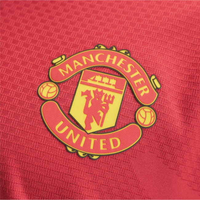 [BSJ] 2026 2027 Man Utd Long Sleeve Shirt Home Authentic Apparel (Tielemans 18) Jersey