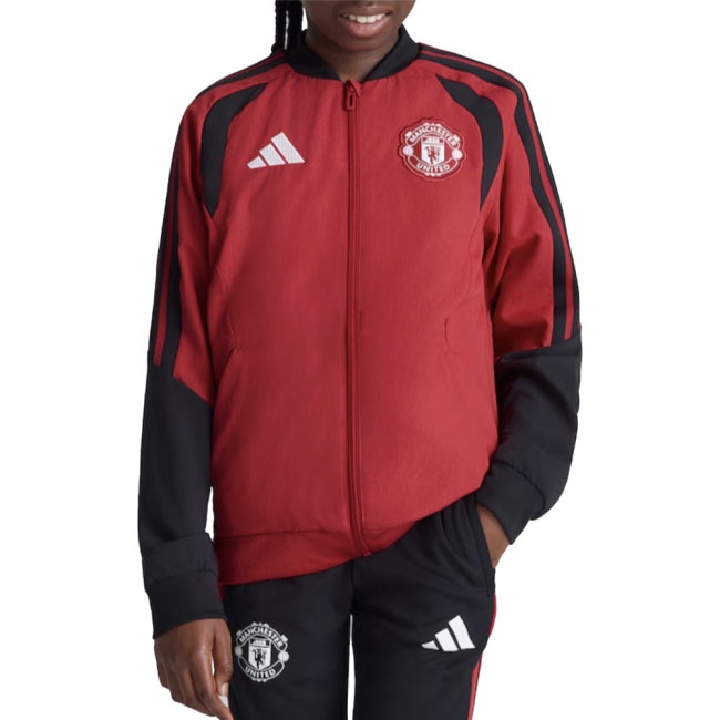 [BSJH] 2026 2027 Man Utd Presentation Jacket Kids Apparel (Red)
