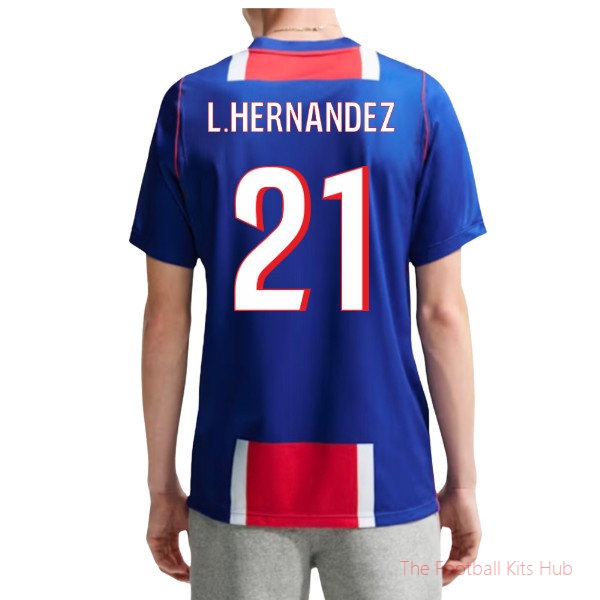 2026/27 PSG Paris Saint Germain Home Shirt L.Hernandez 21
