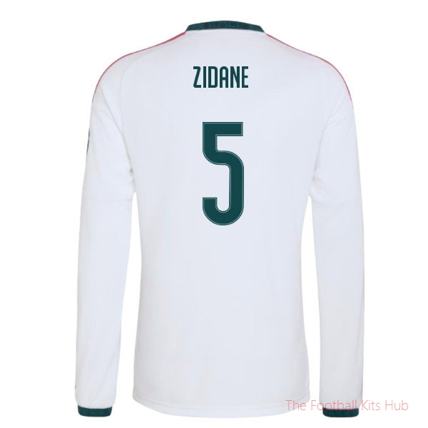 2026/27 Real Madrid Long Sleeve Home Shirt Zidane 5