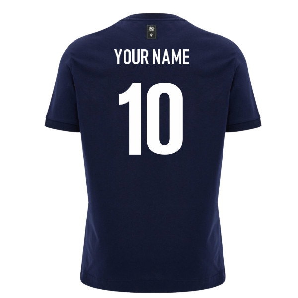 [BSJ] 2026 2027 Scotland Rugby Ath Cotton Shirt Name) Kit T (Navy) (Your
