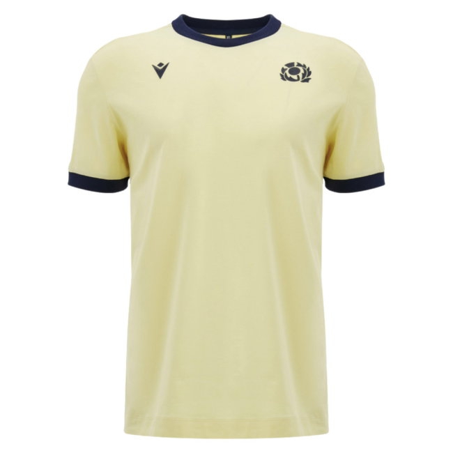[BSJ] 2026 2027 Scotland Rugby Ath Cotton Shirt Name) Apparel T (Sand) (Your