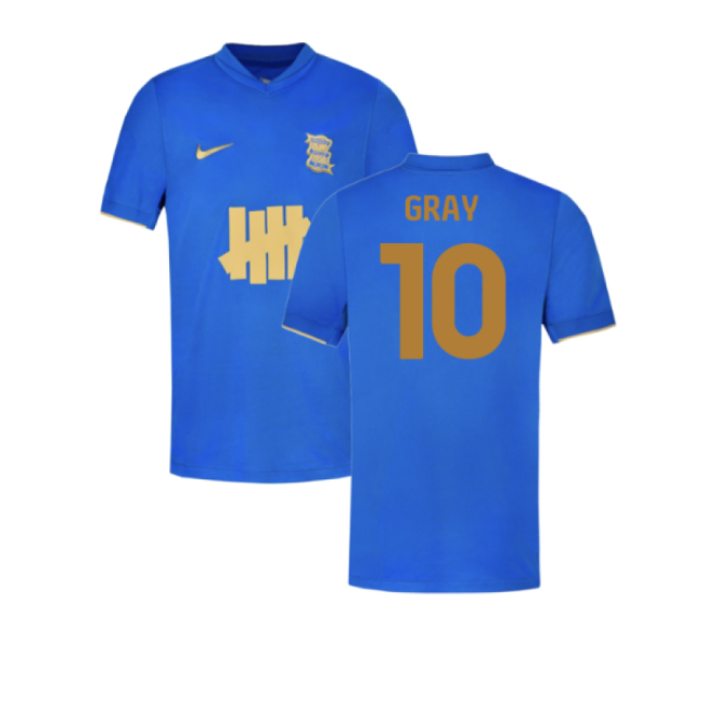 2025-2026 Birmingham City Home Shirt (Kids) (Gray 10) Jersey