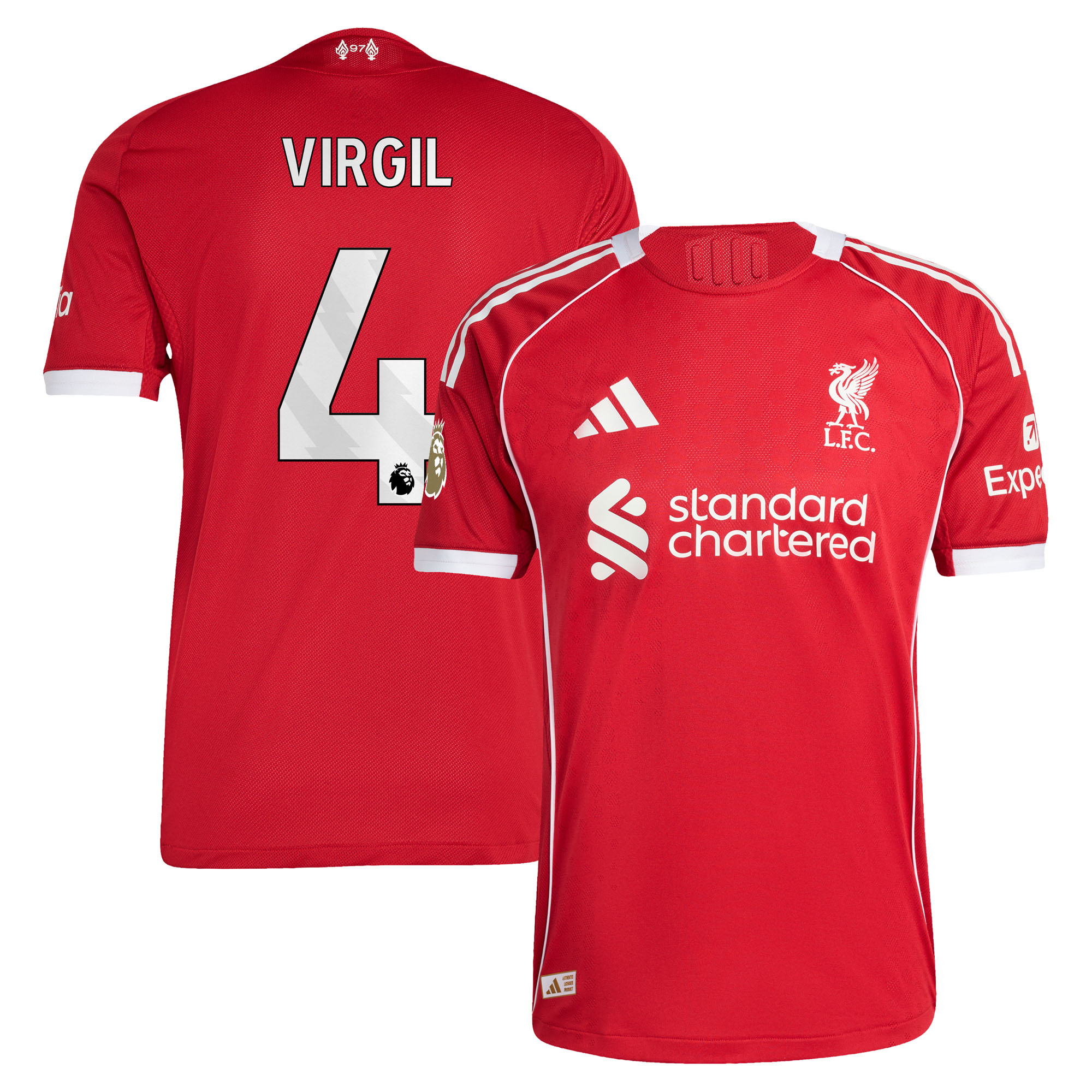 Virgil van Dijk Liverpool 2025/26 Home Authentic Jersey - Red - image 2