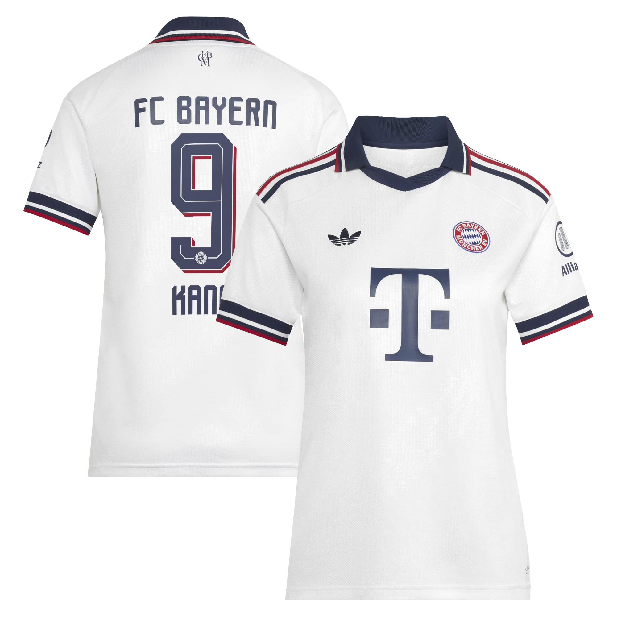 Youth Harry Kane #9 Bayern Munich Women's 2026/27 Away Replica Jersey - White | BuySoccerJersey Hub